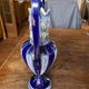 Art Nouveau amphora vase in glazed earthenware (barbotine style)