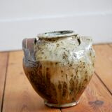 Pot en grès pyrité vernissé