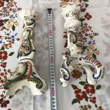 Pair of Desvres candle holders