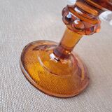 Amber glass cup
