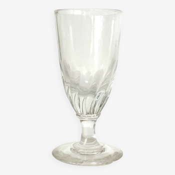 verre à pied à absinthe ancien, 1900, XIXème, soufflé bouche