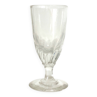 old absinthe stemmed glass, 1900, 19th century, mouth blown