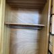 Wardrobe cabinet and drawers in oak and rattan feet compass Vintage year 60