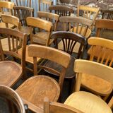 50 mismatched bistro chairs French Restaurant THonet mismatch wood bistro bentwood chairs baumann