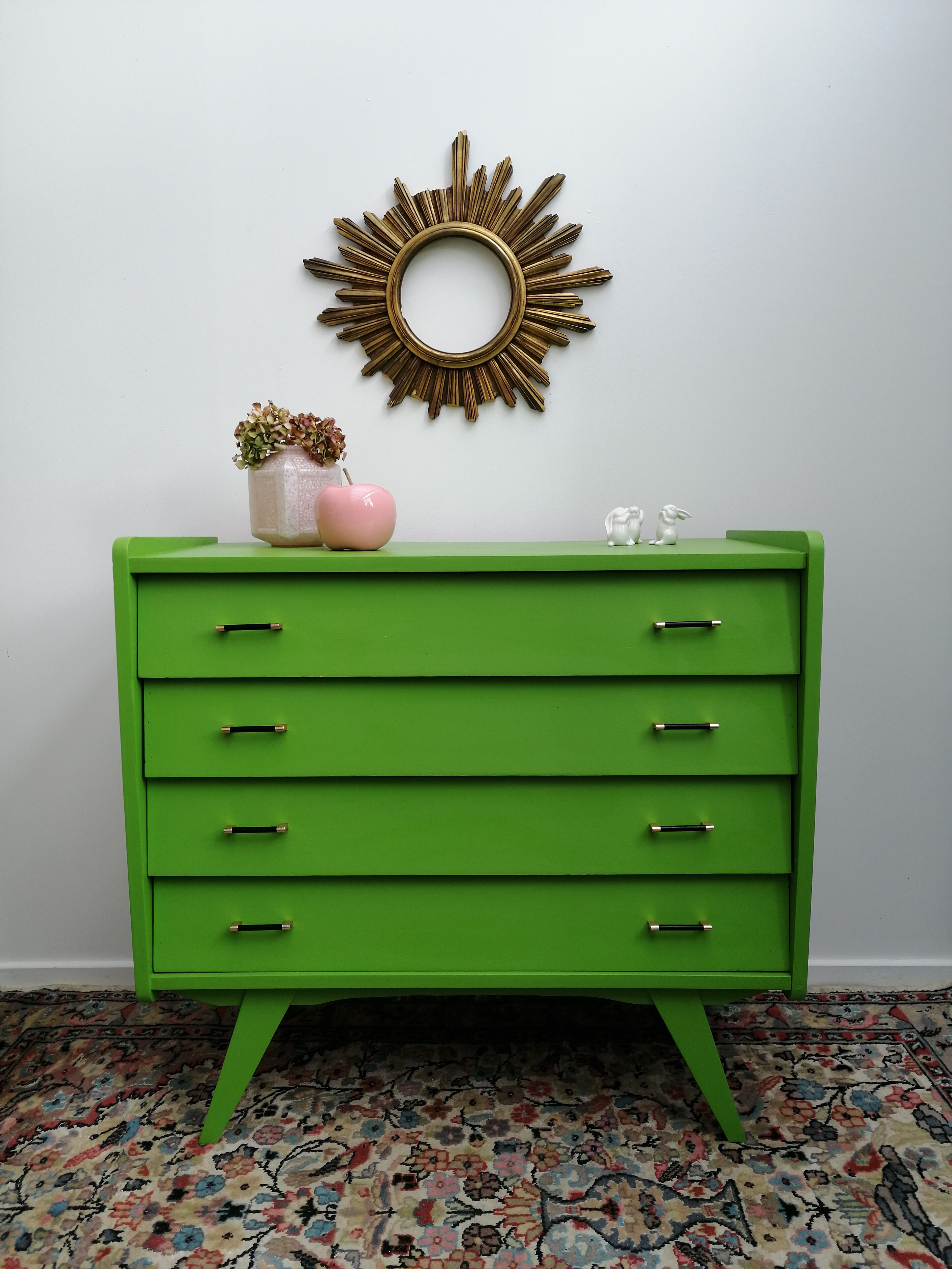 Vintage green dresser