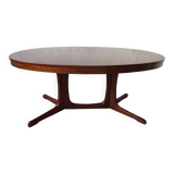 Oval extendable table designed 1960 Baumann style