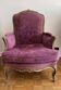 Living room sofa and 4 relooked Louis XV armchairs.