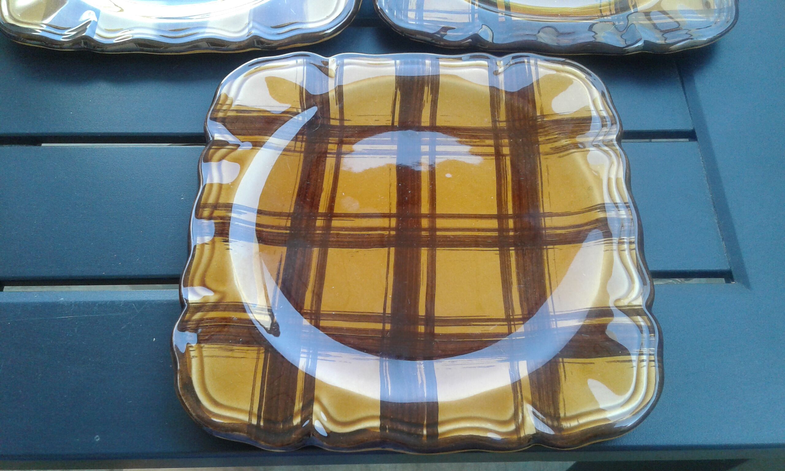 5 dessert plates, vintage