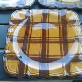5 dessert plates, vintage