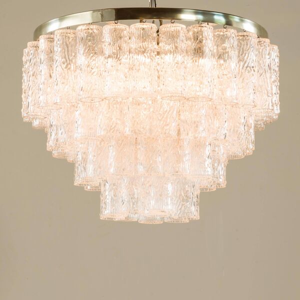 Lustre Venini attribué à Toni Zuccheri, Italie, années 1970.