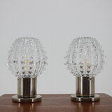 Ensemble de deux lampes de table de Kamenicky Senov, années 1960