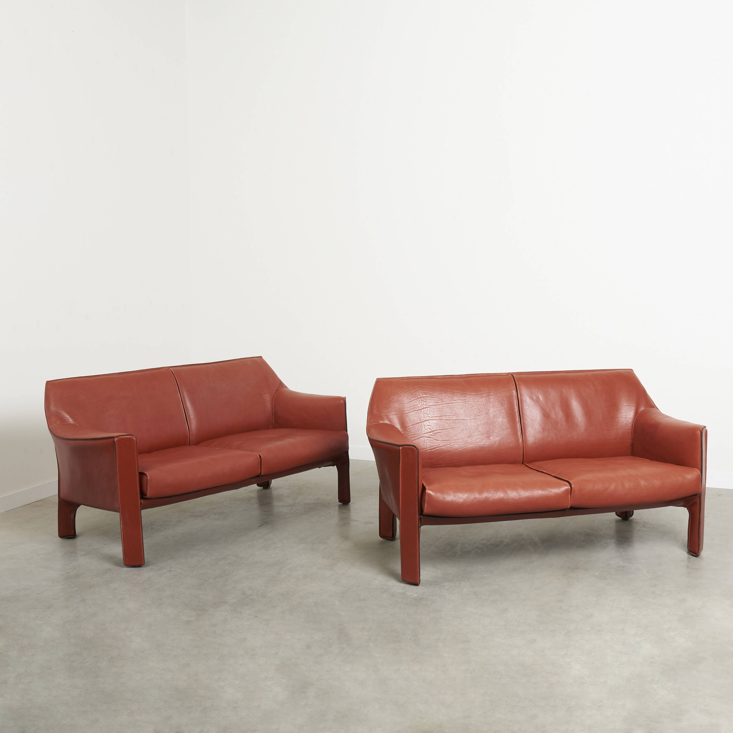 Set CAB 415 sofas by Mario Bellini, 1980s