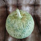 Old pottery ice bucket in majolica