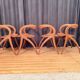 Set of four chairs designed by A. Sibau, Italy, 1980s.