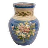 Vase vintage en céramique émaillée – Signé Trinquet, artisanat du Sud