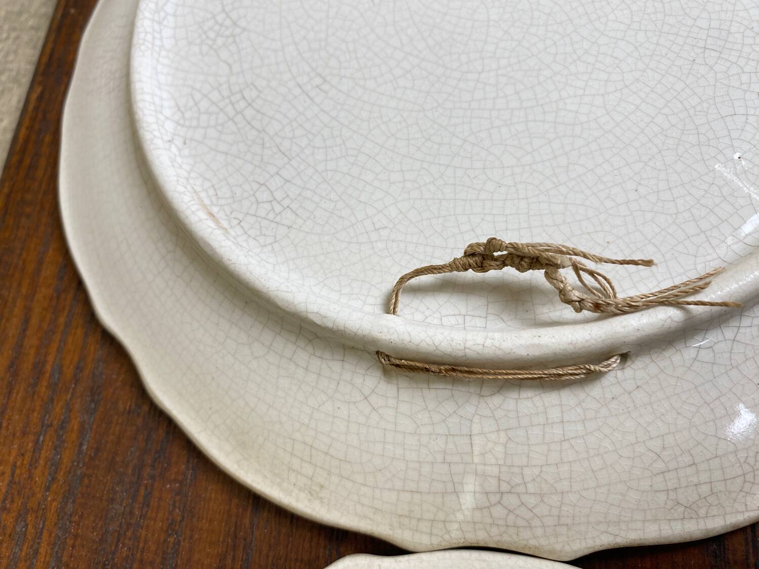 Set of two art deco wall plates