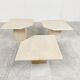 Vintage travertine nesting tables or side tables, 1970s