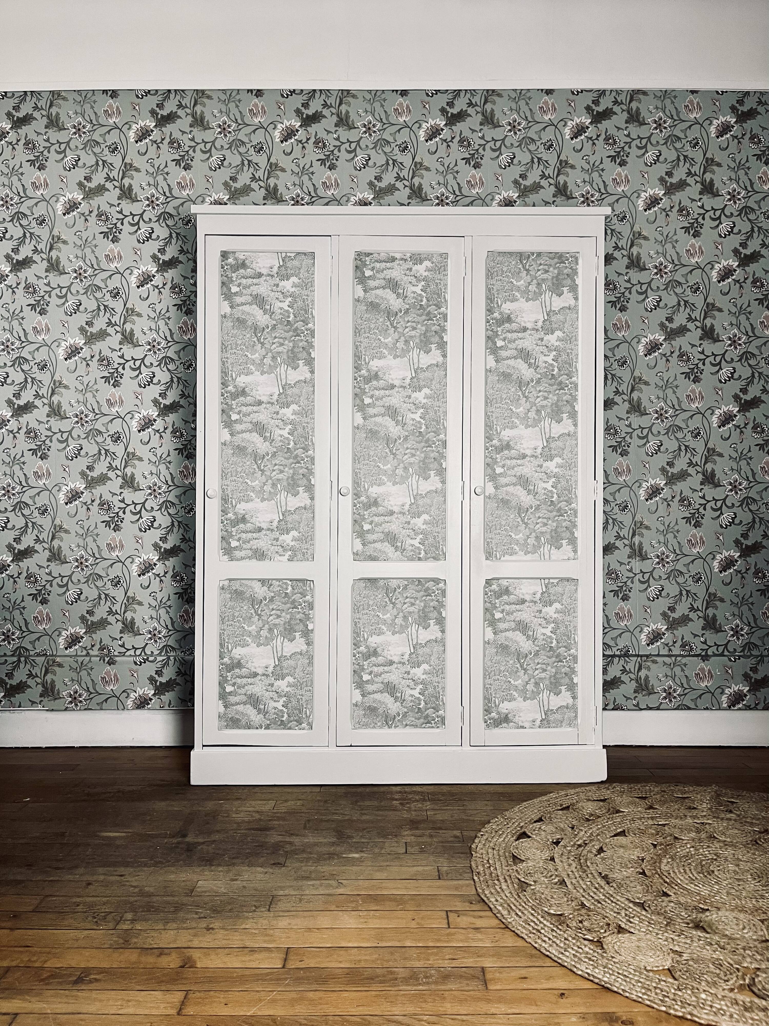 Parisian wardrobe 3 doors upcycled