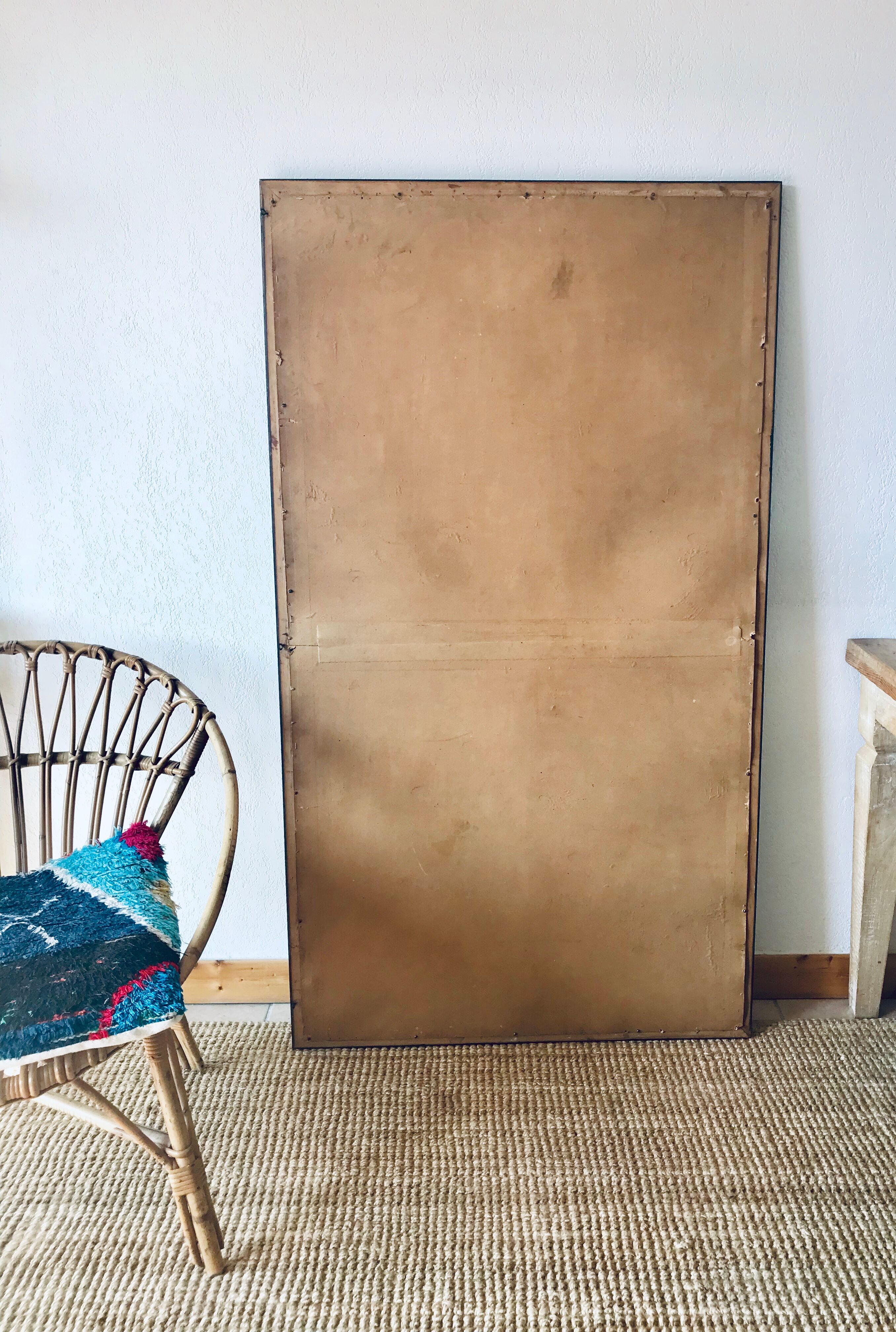 Rectangular beveled mirror 87x153cm