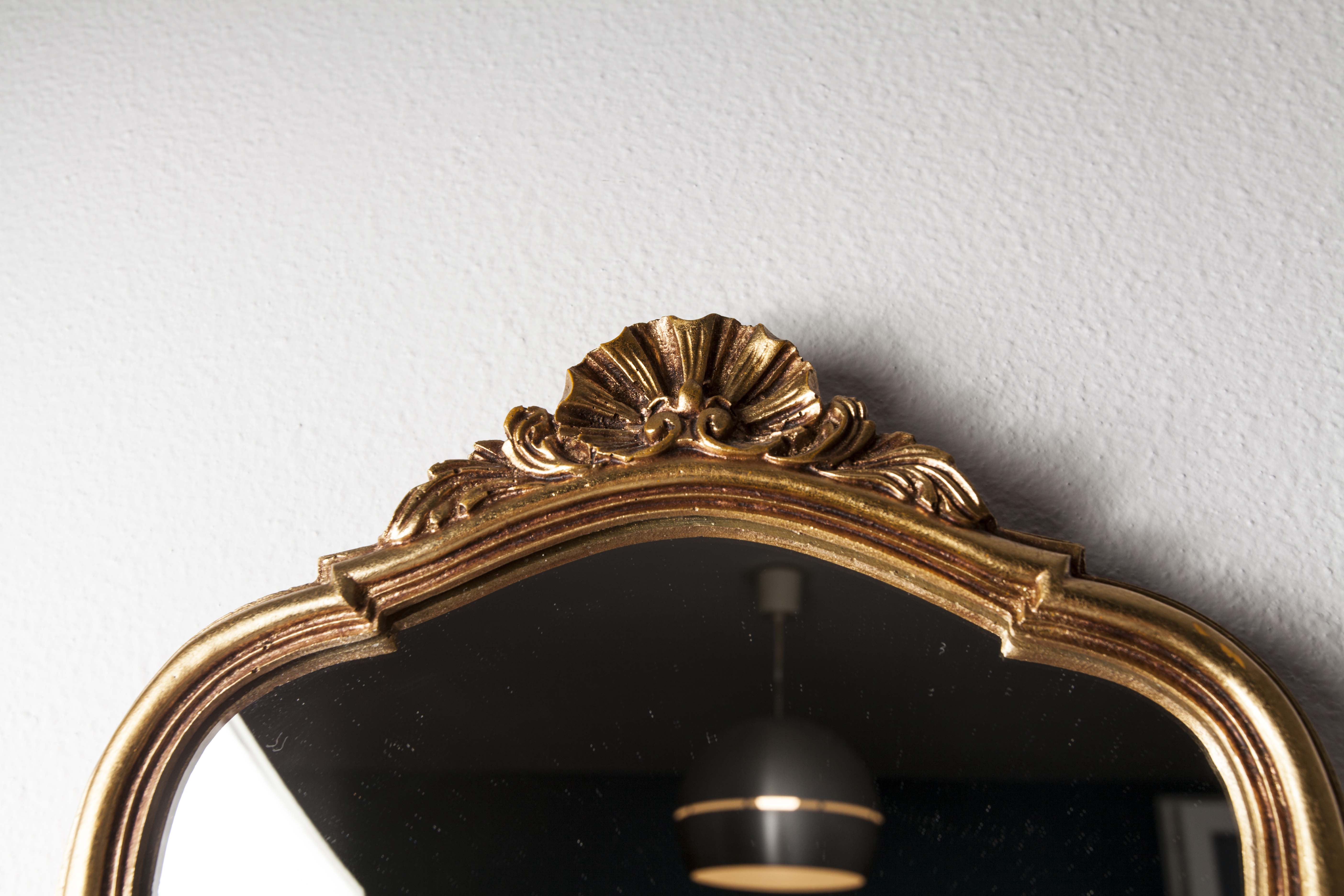 Golden mirror style Louis XV 30x46cm