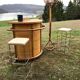 Rattan bar 70s