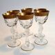 6 Moser Bohemian Crystal Liqueur Glasses