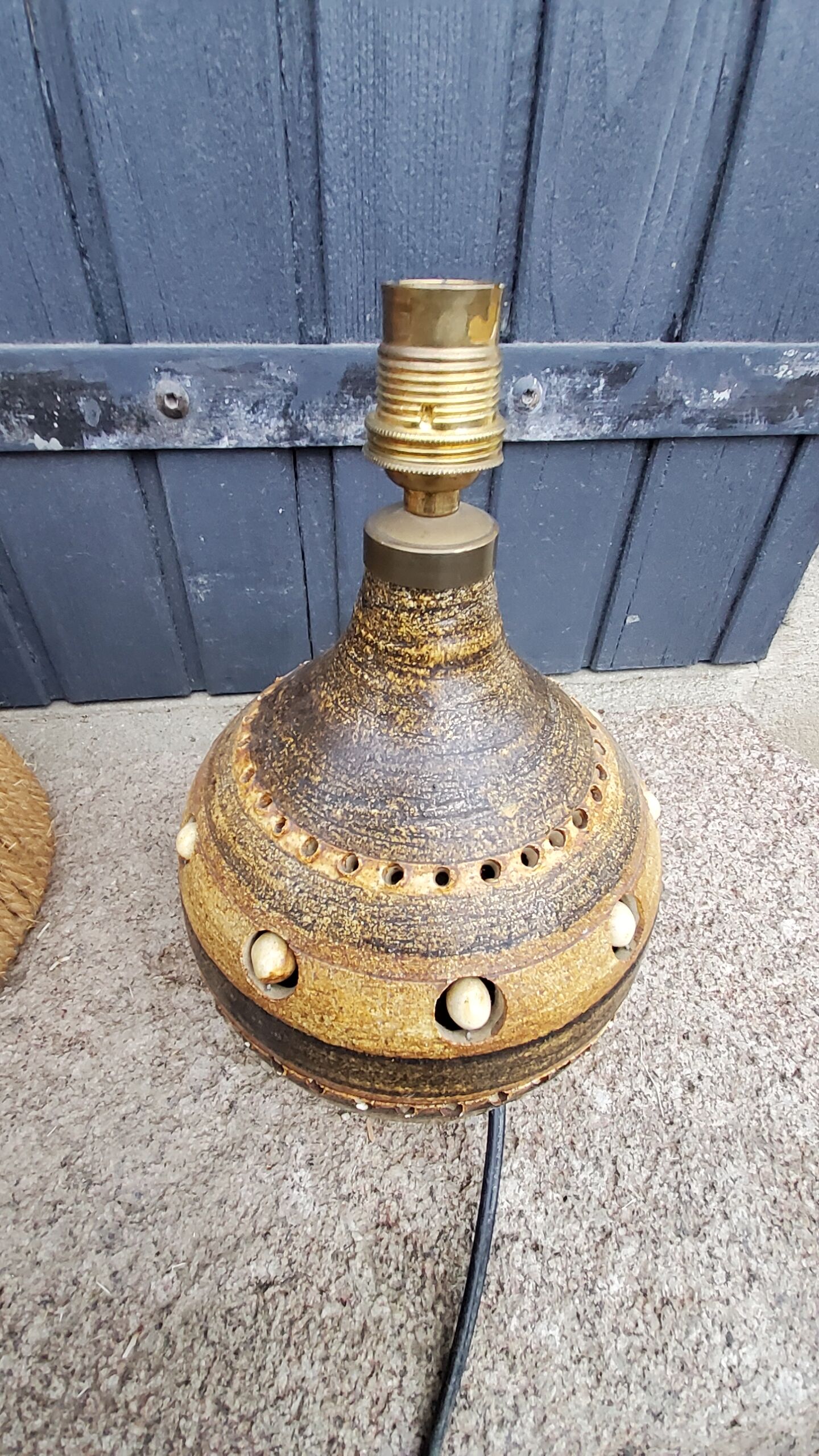 Georges Pelletier's ceramic lamp rope lampshade