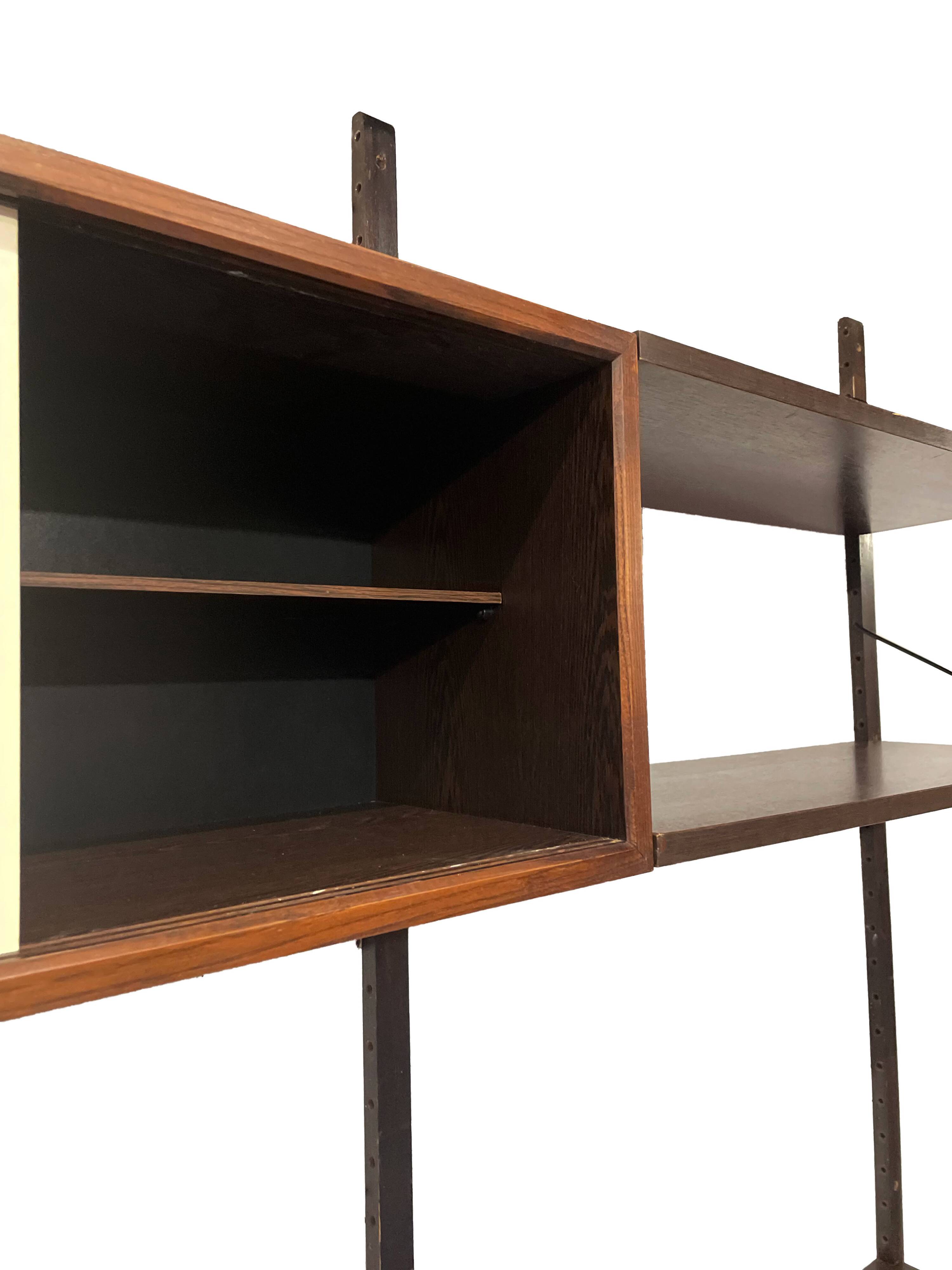 Vintage Poul Cadovius Royal System Wandsysteem Wenge