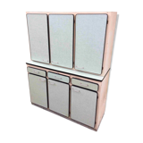 Buffet formica vert et blanc