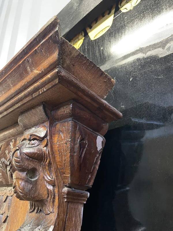 Renaissance style mirror - Haute époque in oak