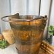 Old bucket in wood & metal 19th century