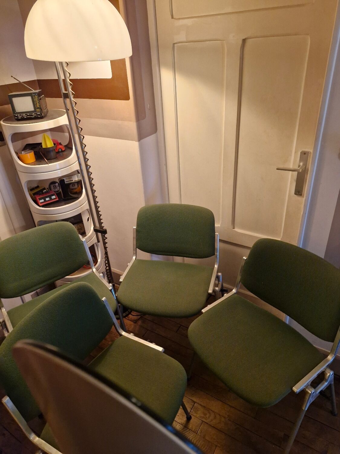 Set of 4 DSC 106 Chairs by Giancarlo Piretti for Castelli / Anonima