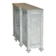 Vintage sideboard with wrought iron doors