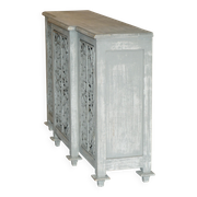 Vintage sideboard with wrought iron doors