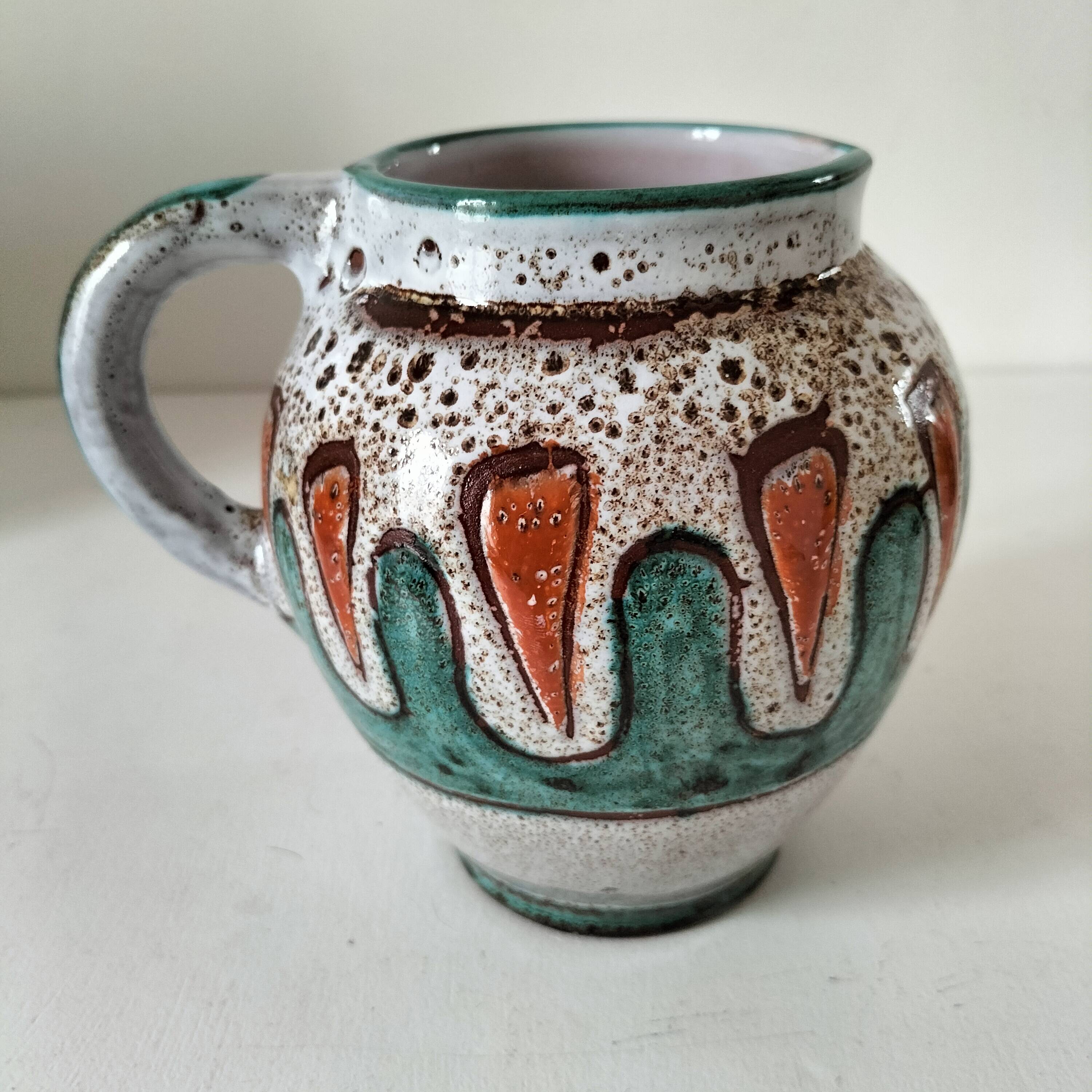 Signed Vallauris pitcher