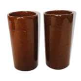 2 gobelets en grès