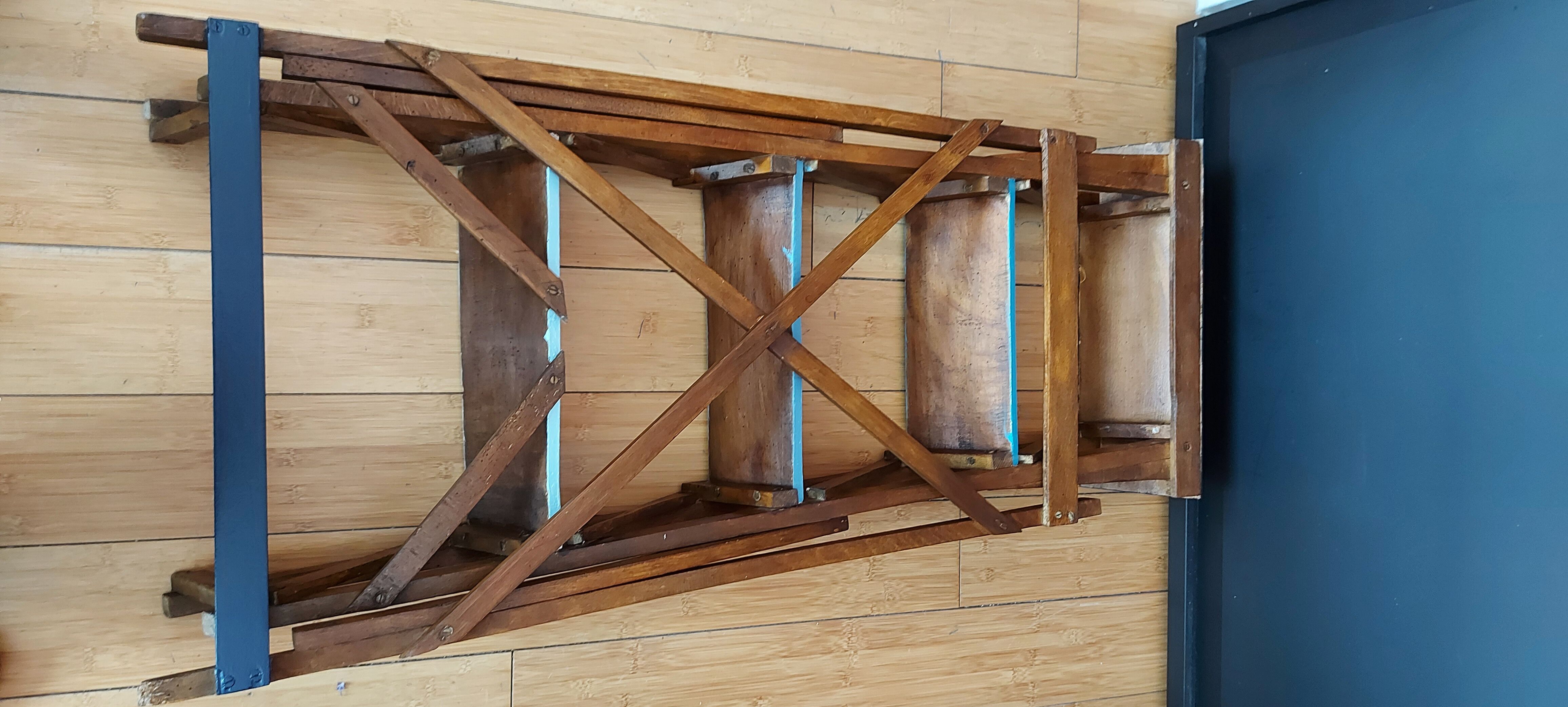 Design shelf from an old painter's stepladder