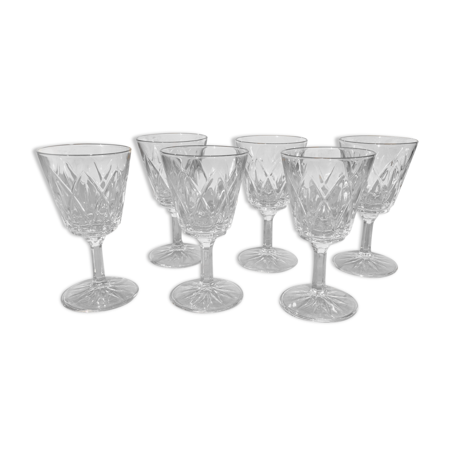 Lot de 6 verres vintage