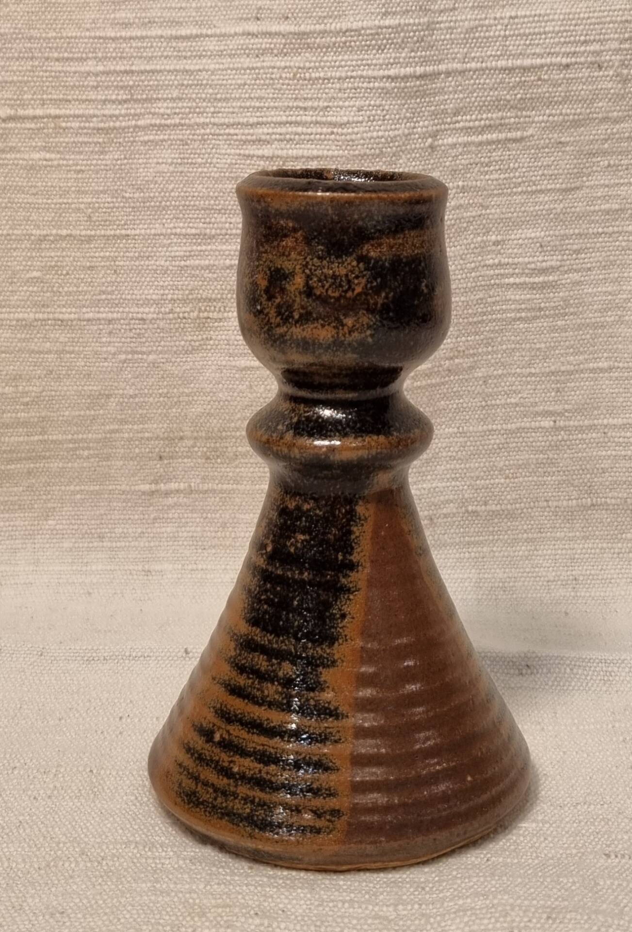 Stoneware candlestick