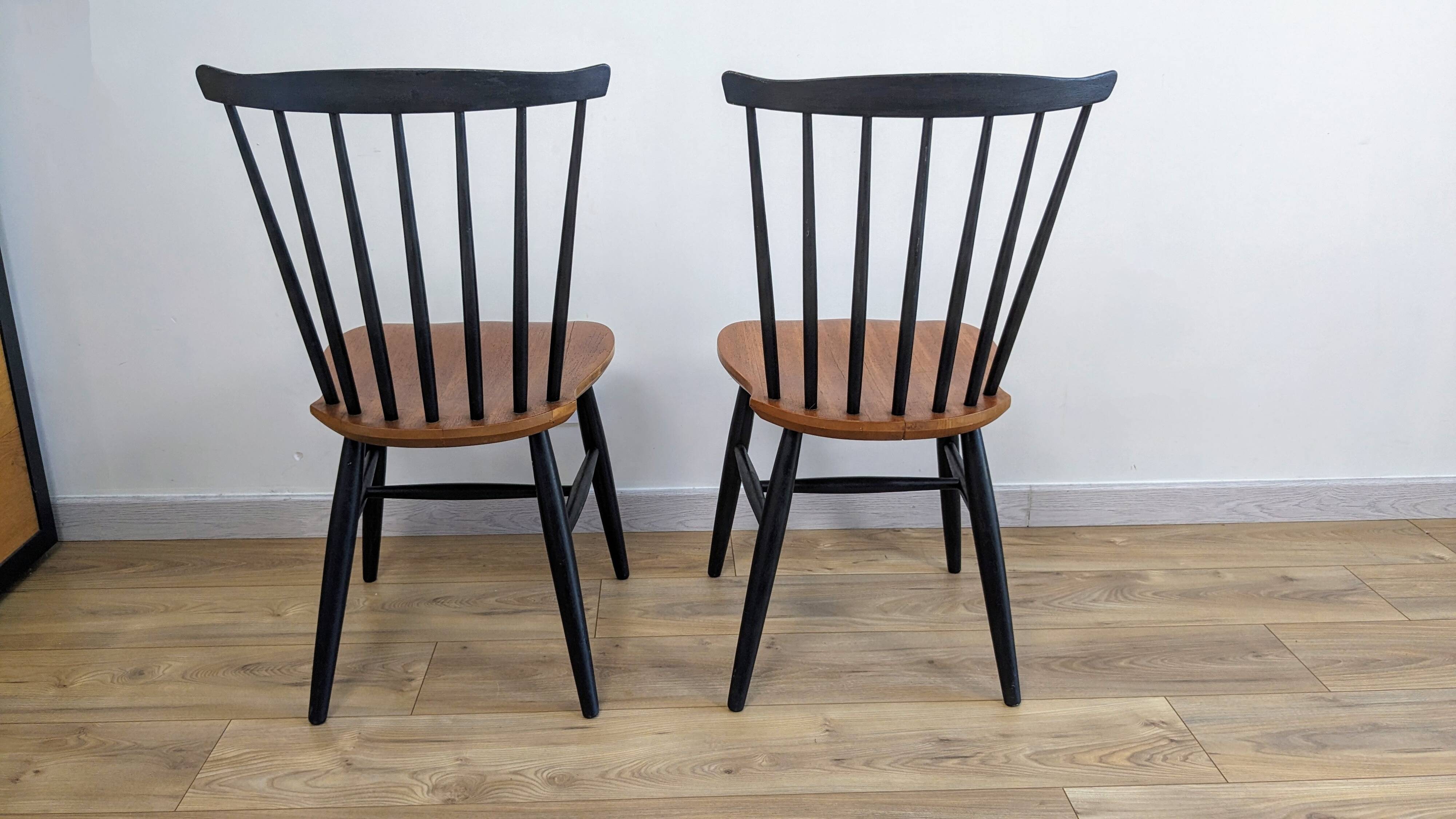 Pair of Scandinavian chairs Hagafors Sweden