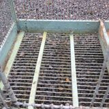 Old wooden and metal birdcage