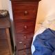 Five-drawer mahogany chest of drawers