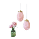 Art Deco glass suspensions from Clichy in pink – Skyscraper style