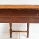 Brocante brown dining table, 1970's