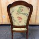 Antique Louis-Philippe style armchair in solid wood