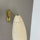 Applique murale ou plafonnier de théâtre réglable en laiton, Italie, années 1950