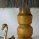 Vintage handmade wool hat lamp