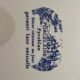 Set of 10 classic porcelain plates + 1 free – blue design