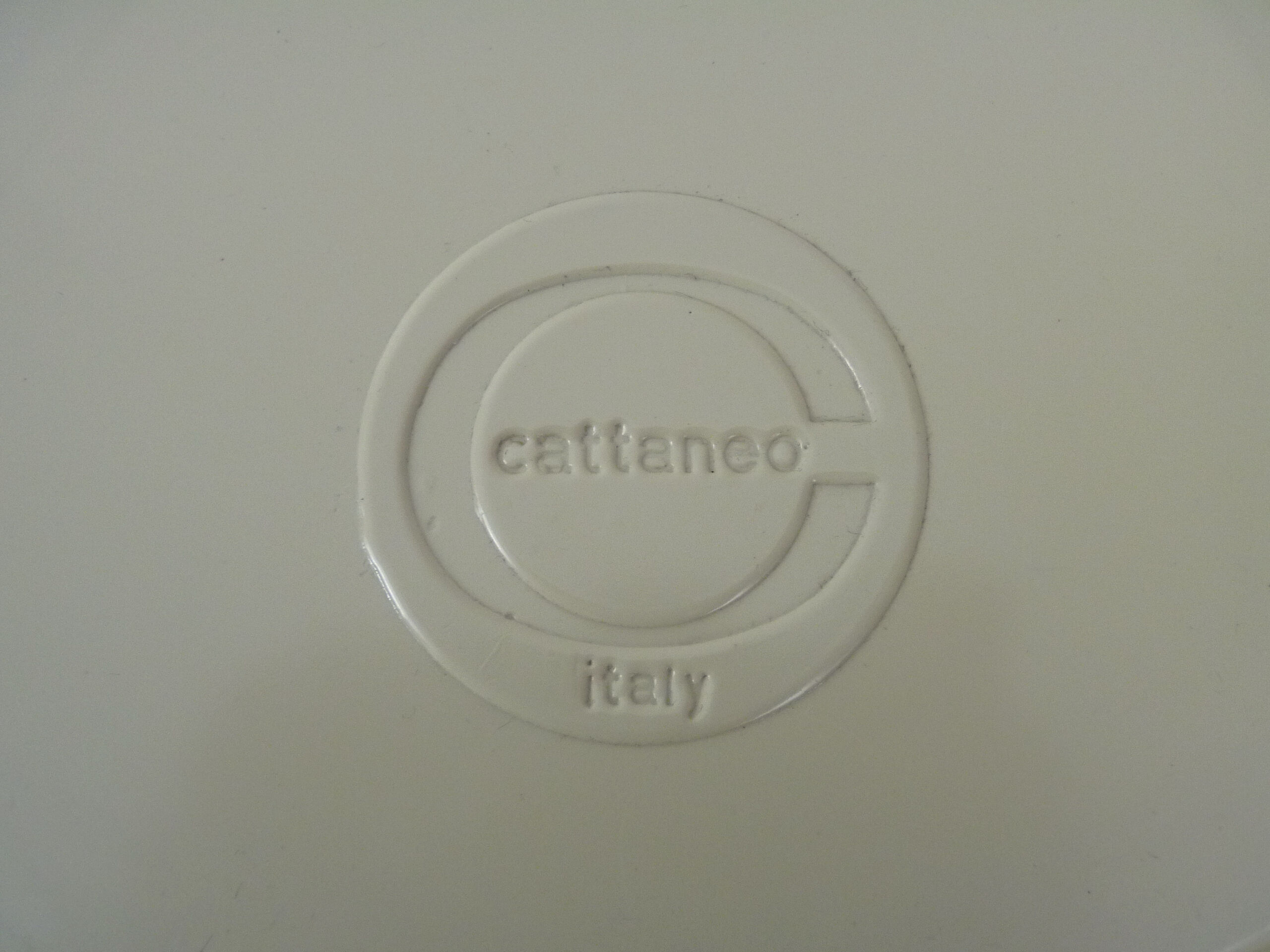 Vintage beige round mirror, Cattaneo Italy Year 70