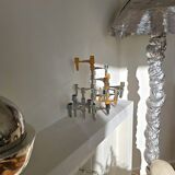 Bougeoir modulaire 1970 Seca dans le style de Stoff Nagel